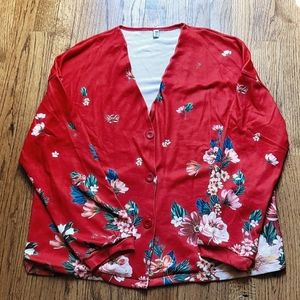 Button-down  cardigan sweater XL